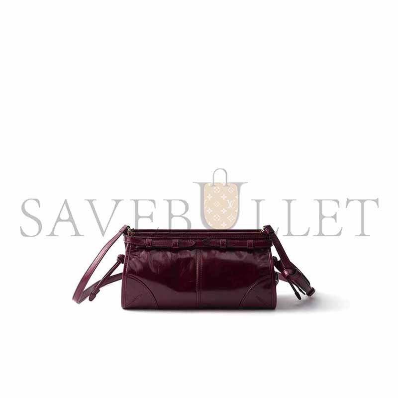 PRADA BONNIE SMALL LEATHER SHOULDER BAG 1BH215 (26*14*12cm) PRADA BONNIE SMALL LEATHER SHOULDER BAG 1BH215 (26*14*12cm)
